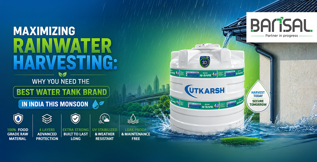 Maximizing Rainwater Harvesting: Why You Need the Best Water Tank Brand in India This Monsoon
